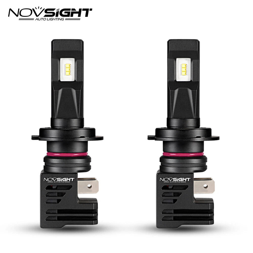 H7 LED Headlight Bulbs Kit for NOVSIGHT (55W 10000LM 6000K)