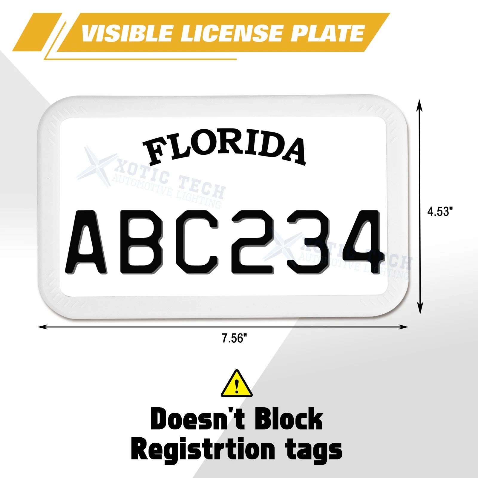 Silicone License Plate Frame for Universal Motorcycles (2010-2025)