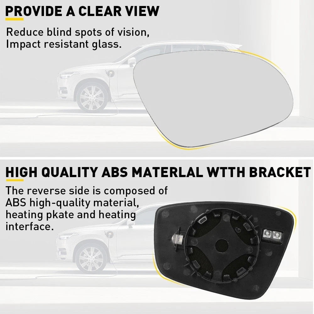 Heated Mirror Glass with Backing Plate for VW Jetta Beetle (2011–2018)