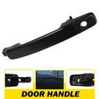 Exterior Door Handle for Nissan Maxima (2005–2008) - Black, Front, Driver Side