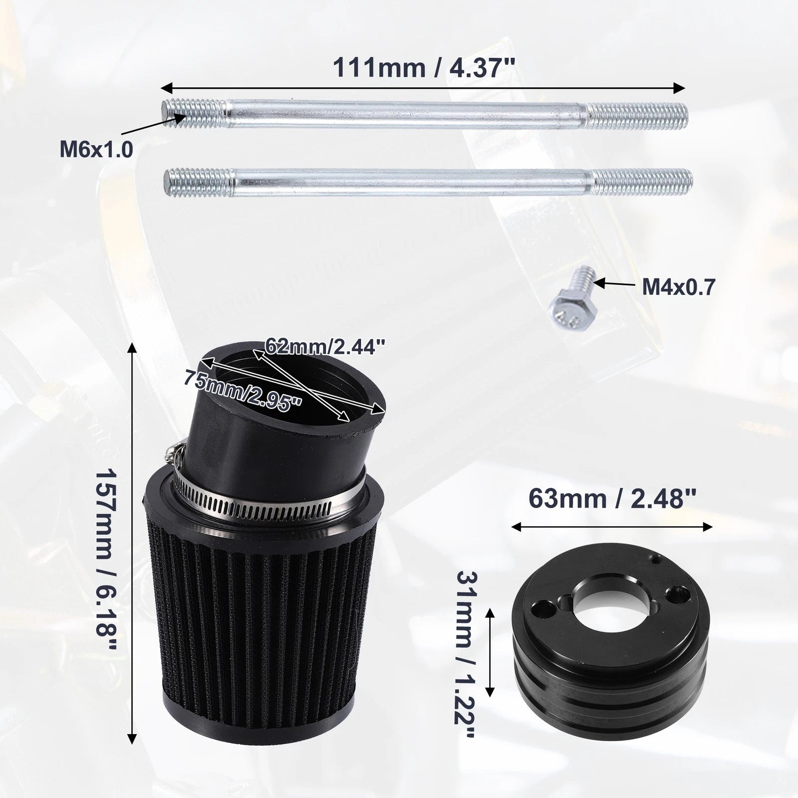 Set of 1 Air Filter Intake for Honda Go-Karts