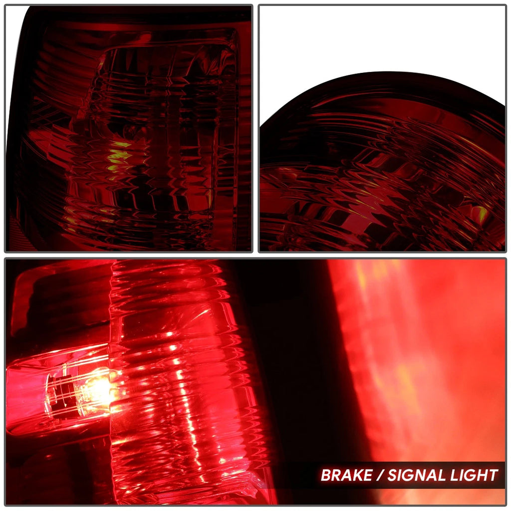 Tail Lights for Ram 1500/2500/3500 (2009–2024) Dark Red w/Bulbs