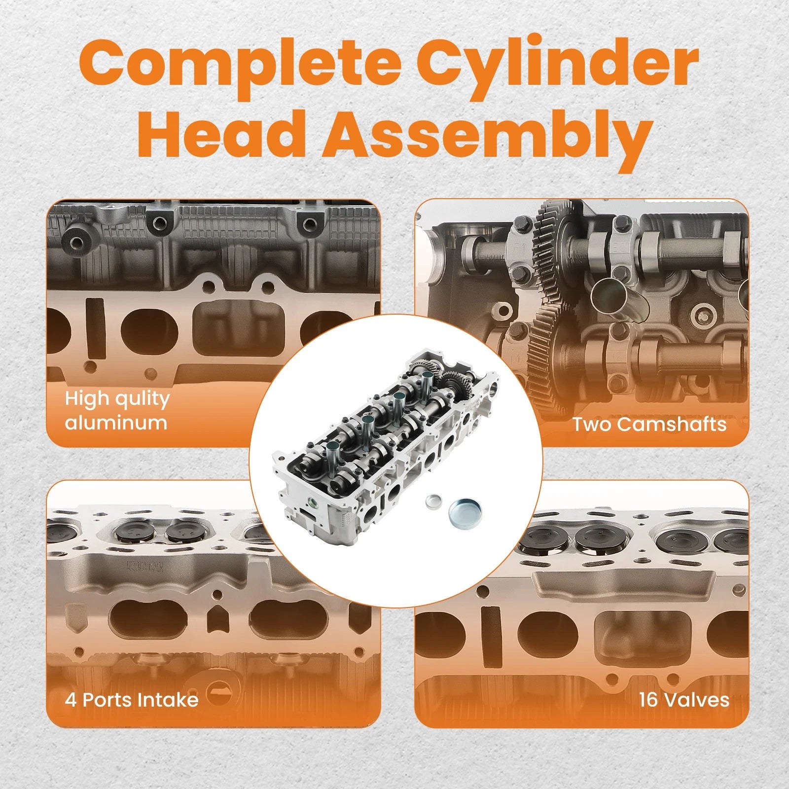 Cylinder Head for Toyota Tacoma 2.4L 2.7L (2001–2004)