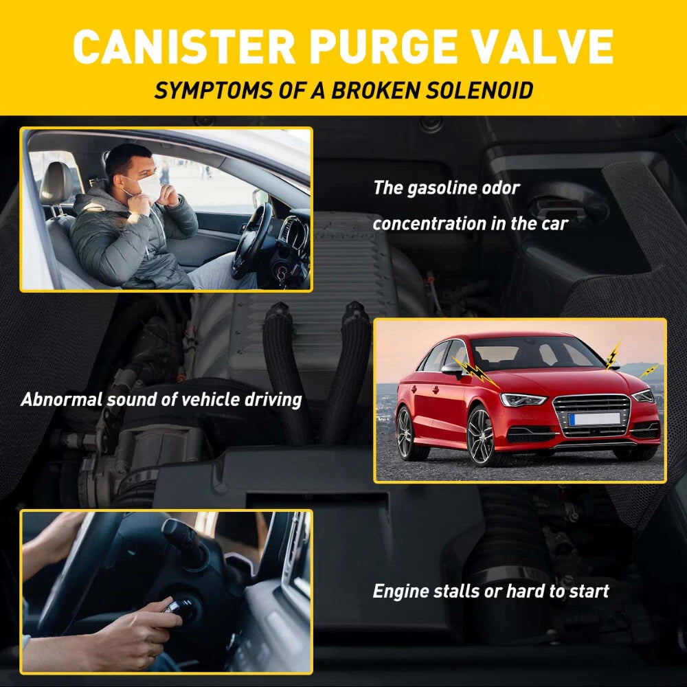 Vapor Canister Purge Valve Solenoid for VW Passat Jetta Golf GTI (2006–2017)