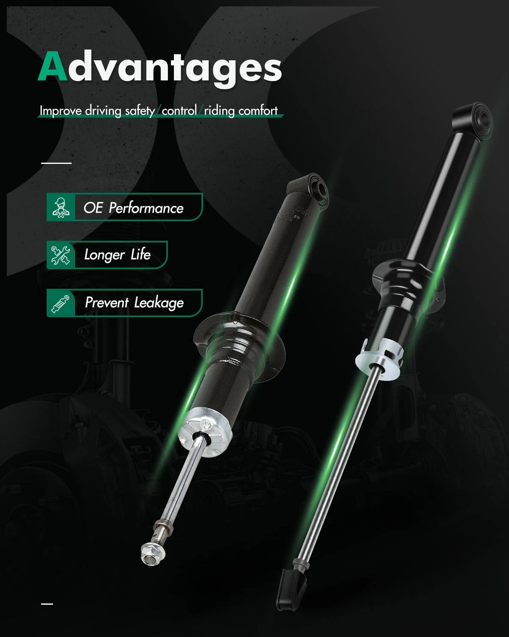 Set of 4 Shocks Struts Assembly for Lexus LS430 (2001–2006)