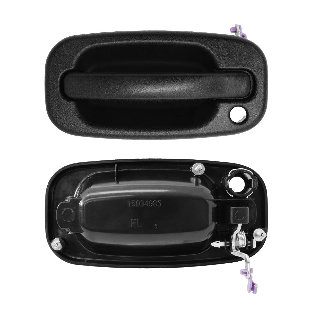 Exterior Door Handle for Chevy GMC (1999–2007) - Black Left Driver Side