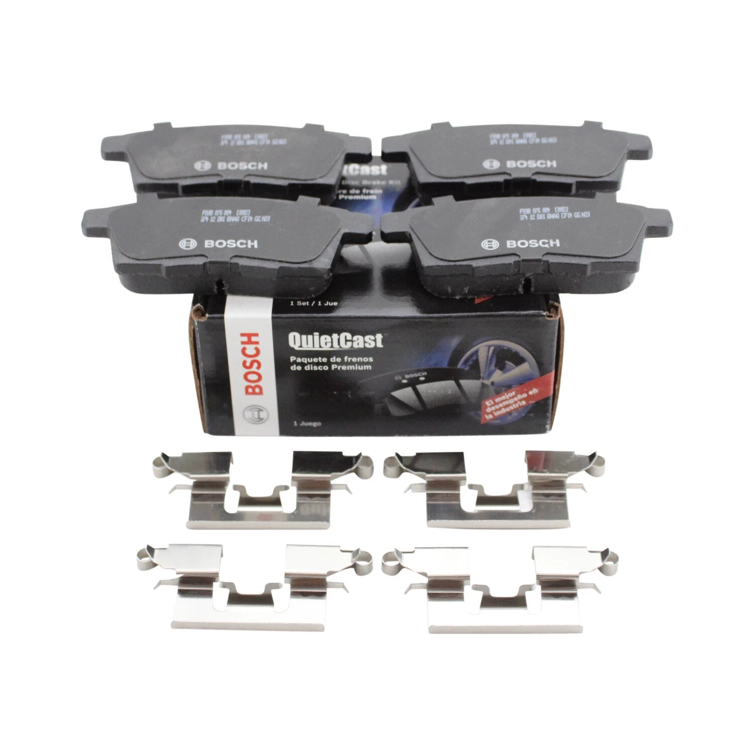 Set of 4 Bosch QuietCast Rear Ceramic Brake Pads for Edge MKX CX-7 CX-9