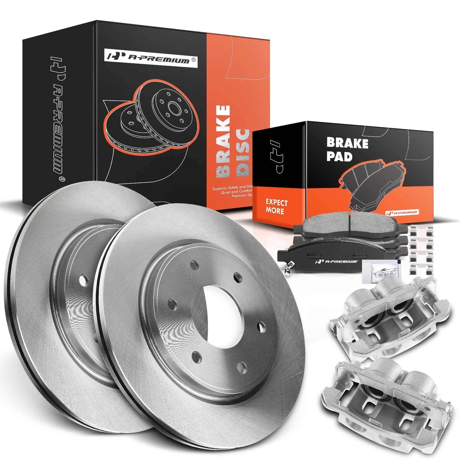 Front Brake Rotors & Pads for INFINITI QX56 Nissan Titan (2004–2015)