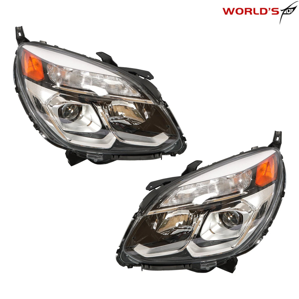 Pair Halogen Projector Headlights for Chevy Equinox (2016–2017)
