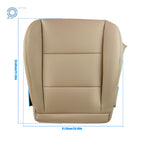 Set of 2 Leather Tan Back Seat Covers for Toyota Land Cruiser (1998–2007)