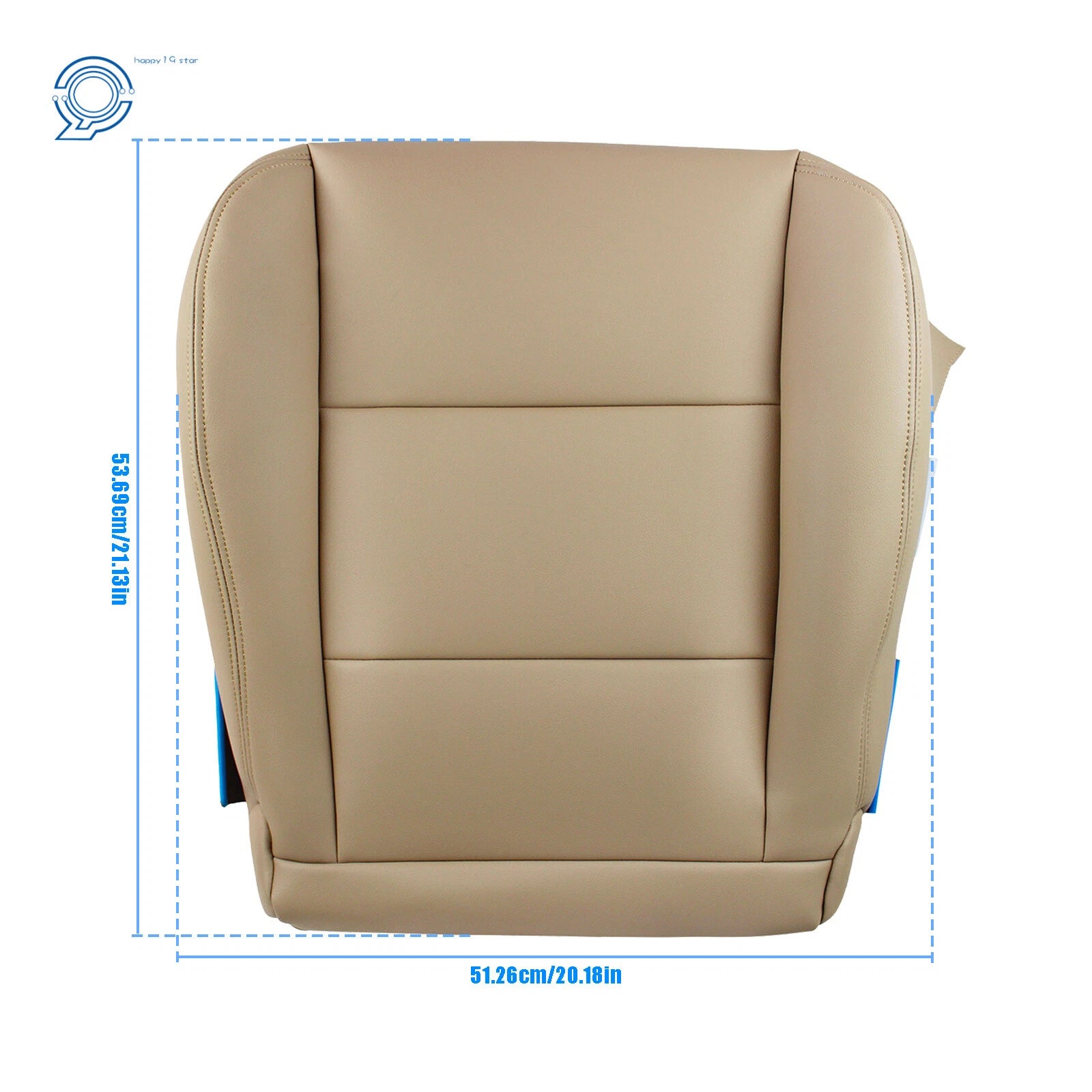 Set of 2 Leather Tan Back Seat Covers for Toyota Land Cruiser (1998–2007)