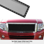 Upper Black Mesh Rivet Grille Insert for Ford Expedition (2007-2014)