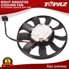 Right Radiator Cooling Fan for Porsche Cayenne (2019–2022)