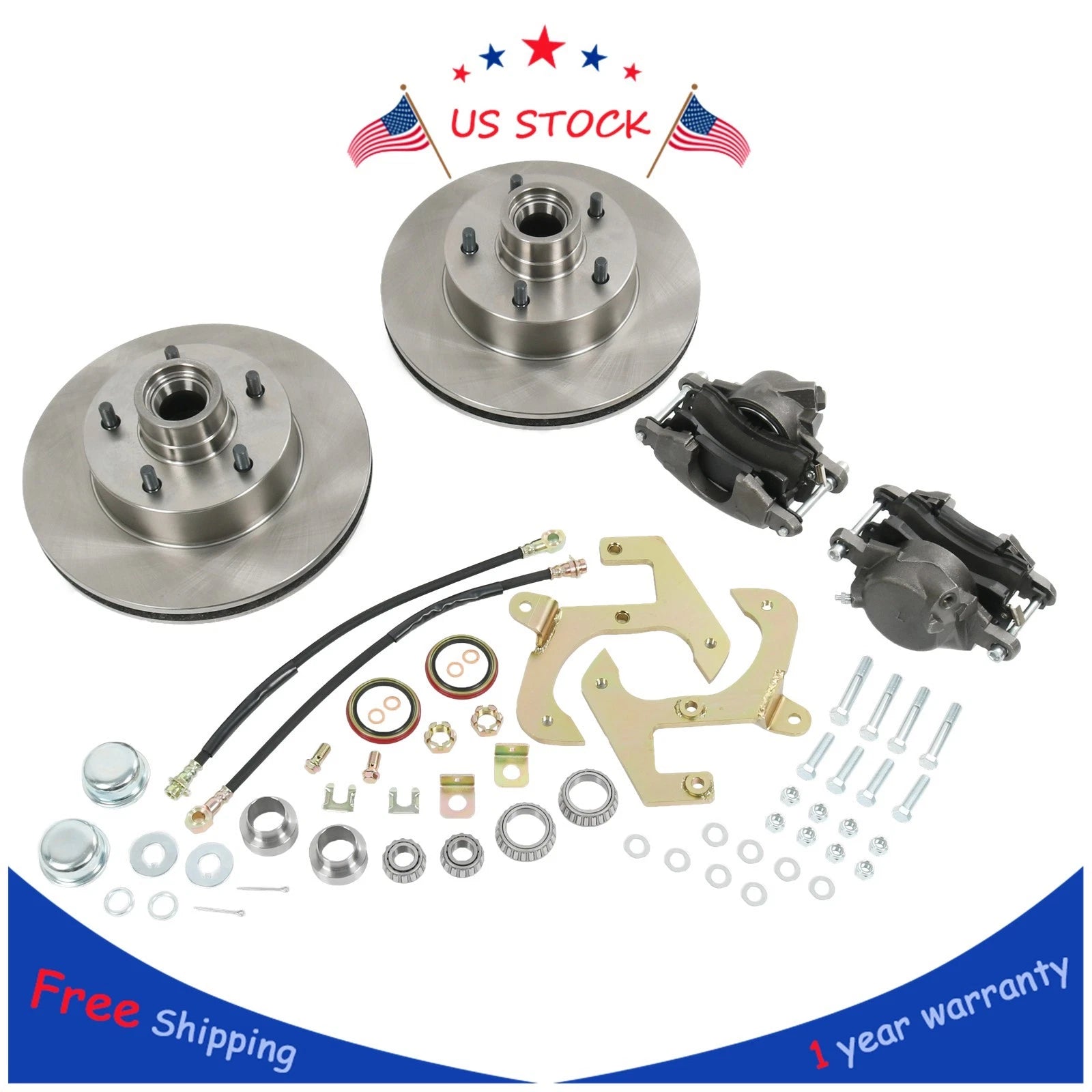 Front Disc Brake Conversion Kit for Chevy Car/Corvette (1949–1962)
