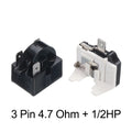 PTC Starter Relay 3 Pin 47 Ohm for Refrigerator Motors (Universal)