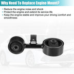 1 Pcs Engine Motor Mount for Toyota Camry 2.4L (2002–2006) No. 123630H050