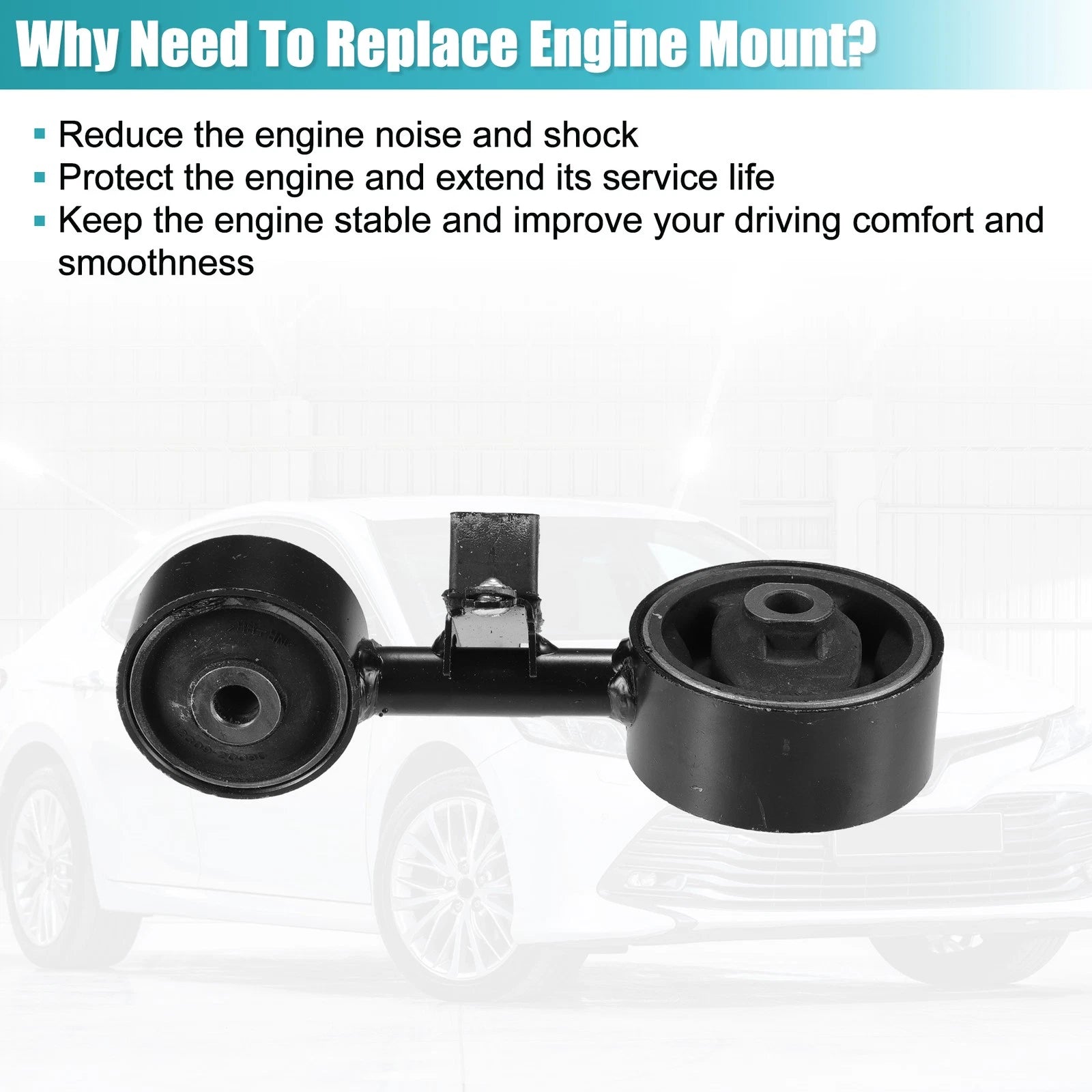 1 Pcs Engine Motor Mount for Toyota Camry 2.4L (2002–2006) No. 123630H050