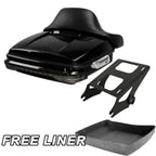 Chopped Trunk Backrest Light Mount Rack for Harley Touring (2014–2026)