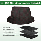 Heightened Edge Cargo Liner Rear Trunk Mat for Honda CR-V 2012-2016 Black XPE