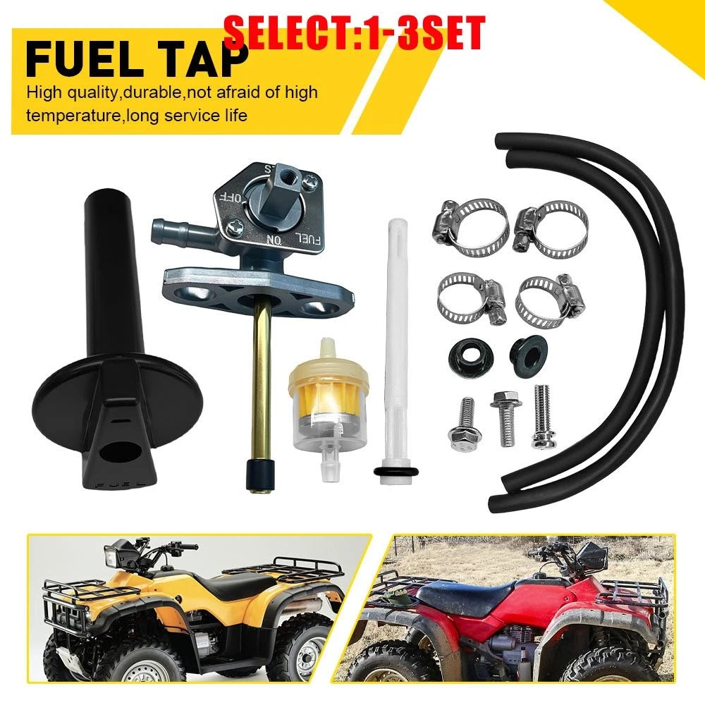 Fuel Tank Petcock Valve Set for Honda Rancher 350 TRX350 (1997–2022)