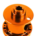6-Hole Hub Adaptor for Honda Accord (1990–1993) & Prelude (1992–1996) Orange Aluminum