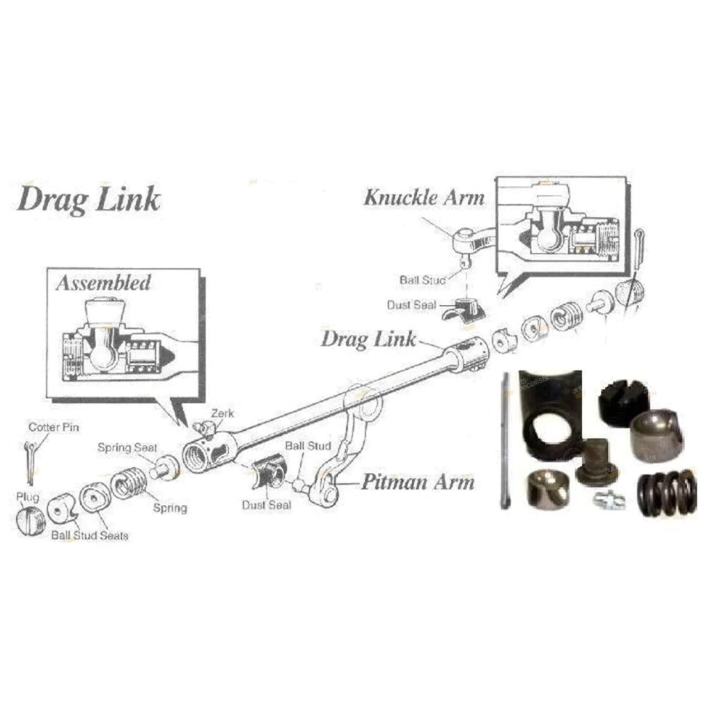 Drag Link End Repair Kit for Hilux 4x4