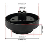 14" Steering Wheel with Black Quick Release for Honda Civic CR-V