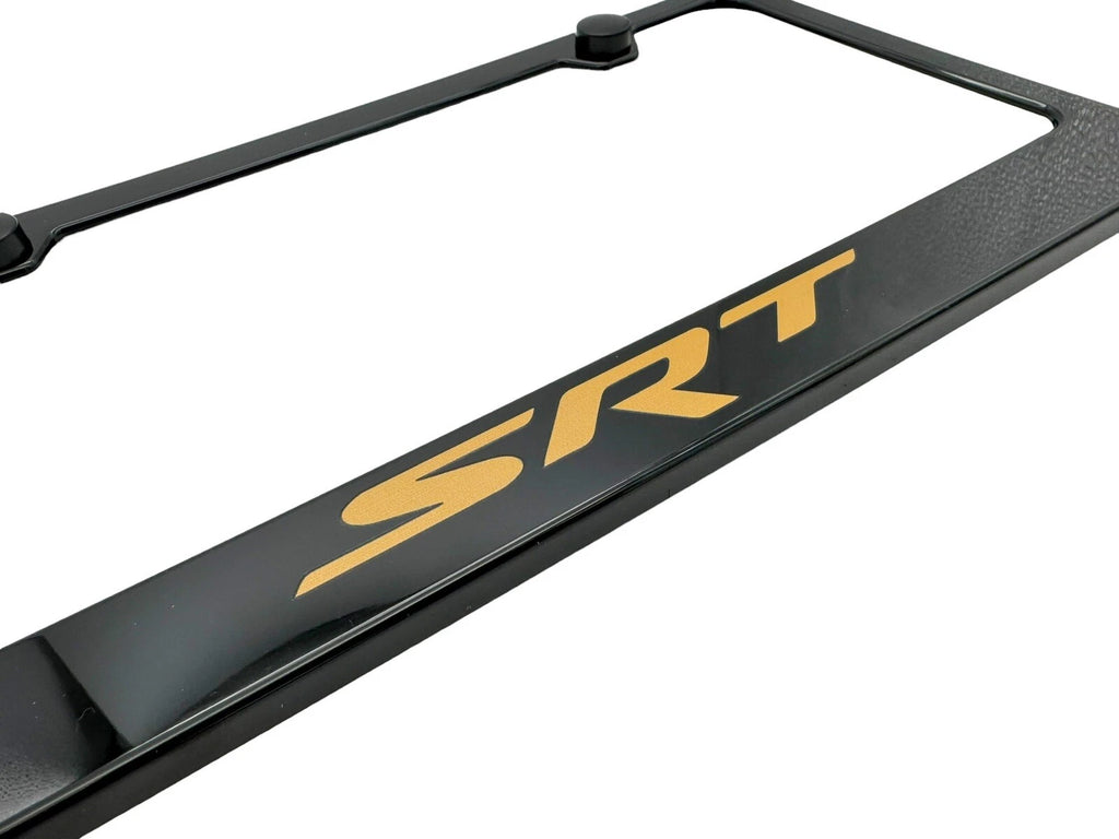 License Plate Frame Black Plastic Replacement for Dodge SRT (2015–2024)