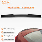 Adjustable Window Roof Spoiler Lip Glossy Black