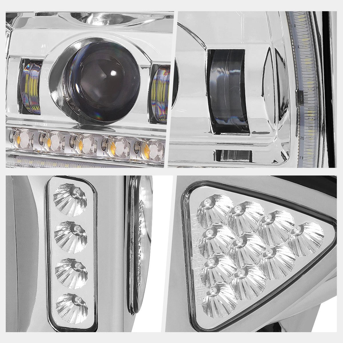 3D LED C-Bar Tail Lights for Dodge Ram (2002–2006)