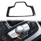 Interior Multimedia Knob Cover Trim for Audi A6 A7 (2012–2018) Carbon Fiber