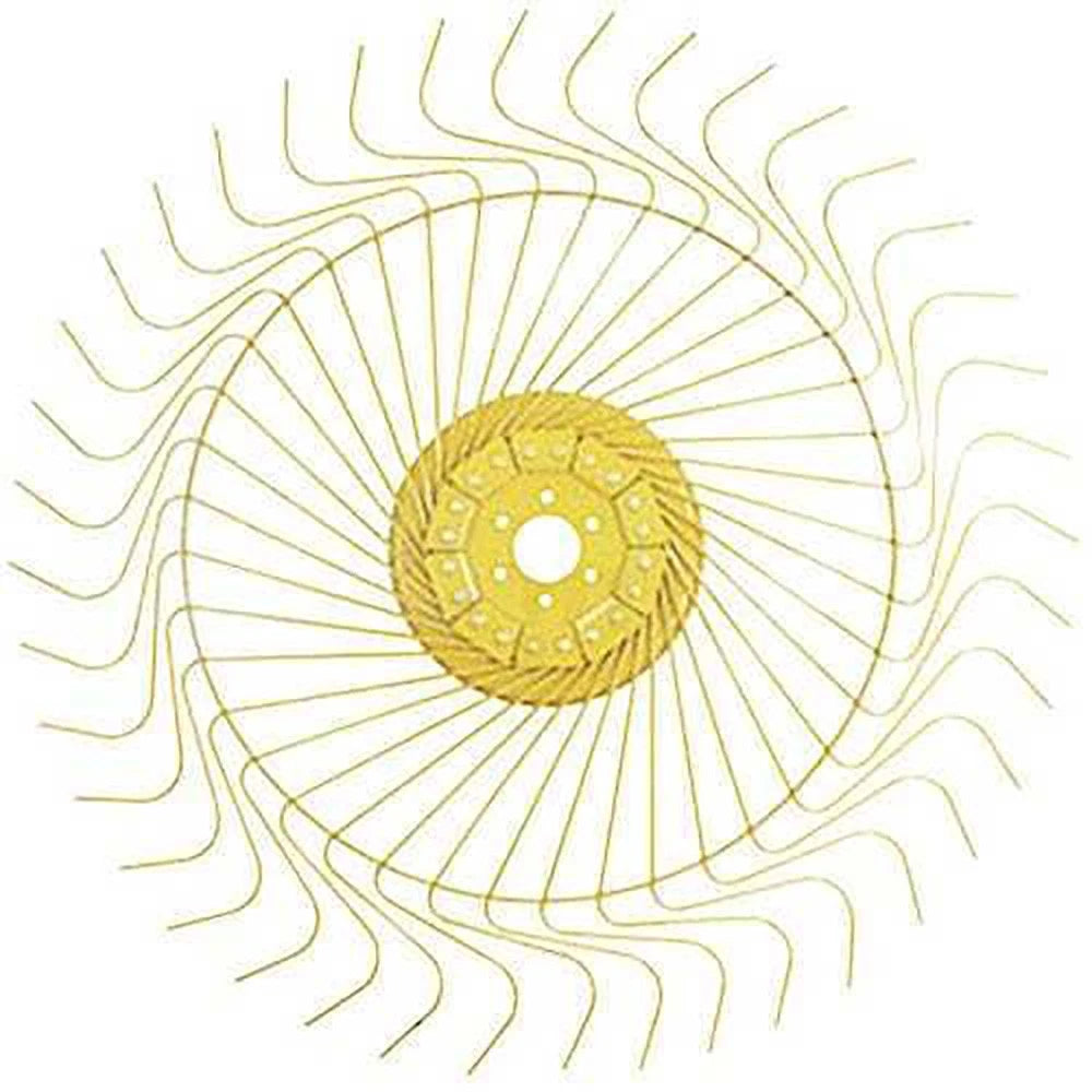 Complete Rake Wheel (RH) 7mm Tines 804-P20BG003 for Tonutti RTP10 RTP12 V20 T6
