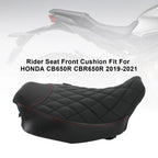 Seat Covers for Honda CBR650R (2019–2023) - Black, Set of 2
