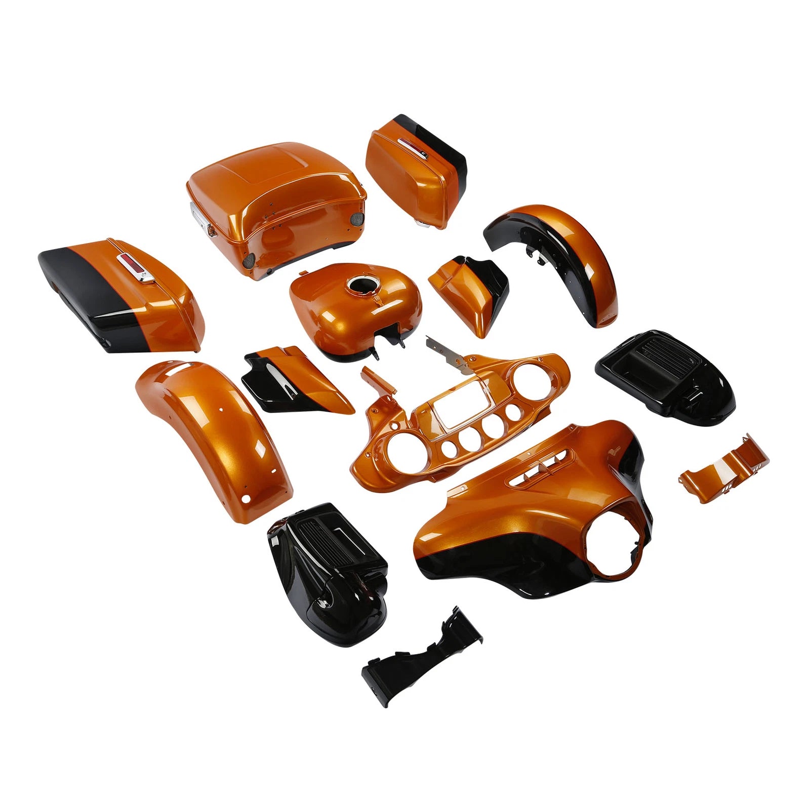 Fairings Bodywork for Harley Ultra Limited (2014–2024) Amber Whiskey/Vivid Black