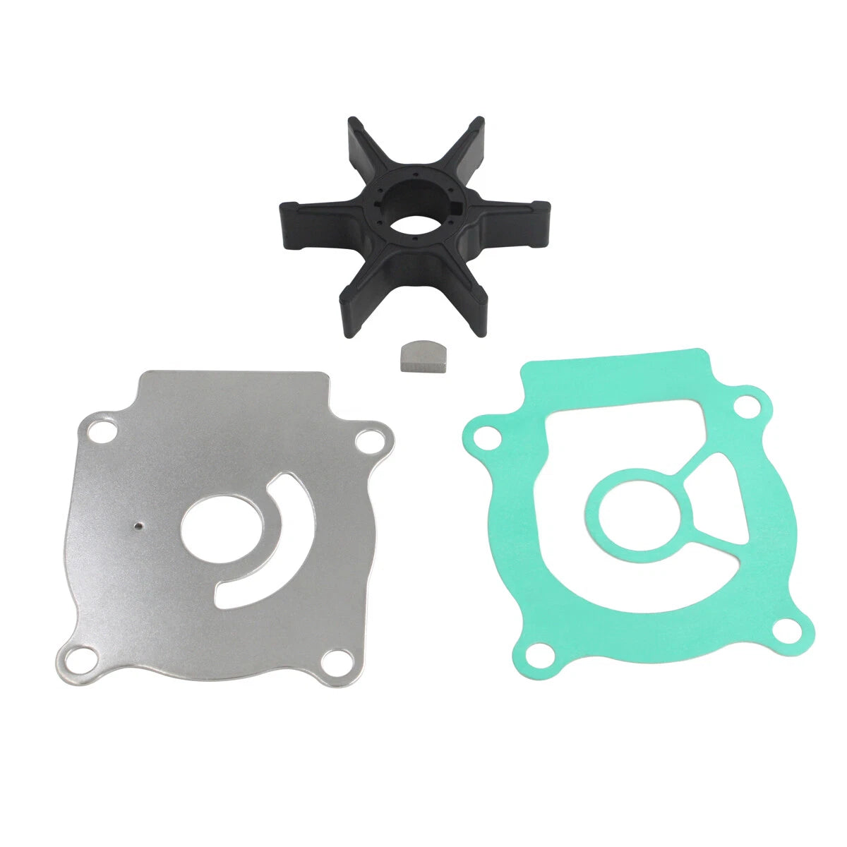 Water Pump Impeller Kit for Suzuki Outboard DF20 DF25 DF30 DF35 DF40 (17400-96352)