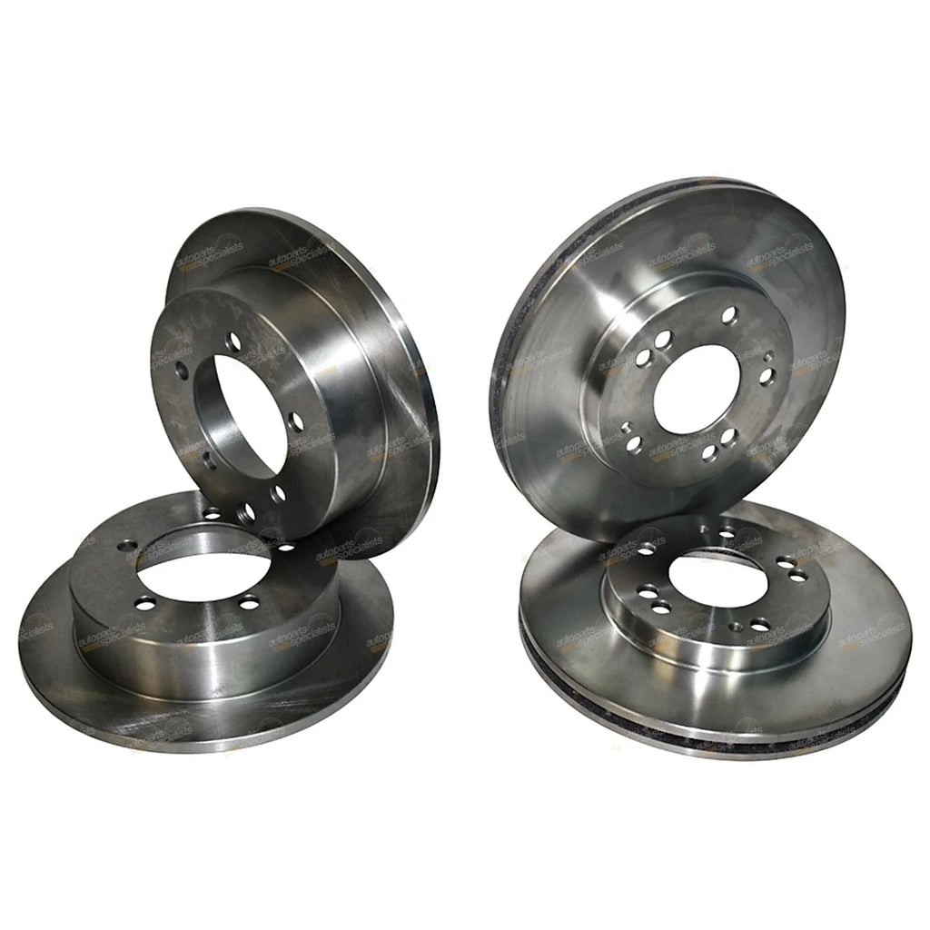4 Disc Rotors for Mitsubishi Magna (1996 - 2008) Front & Rear Brake Set