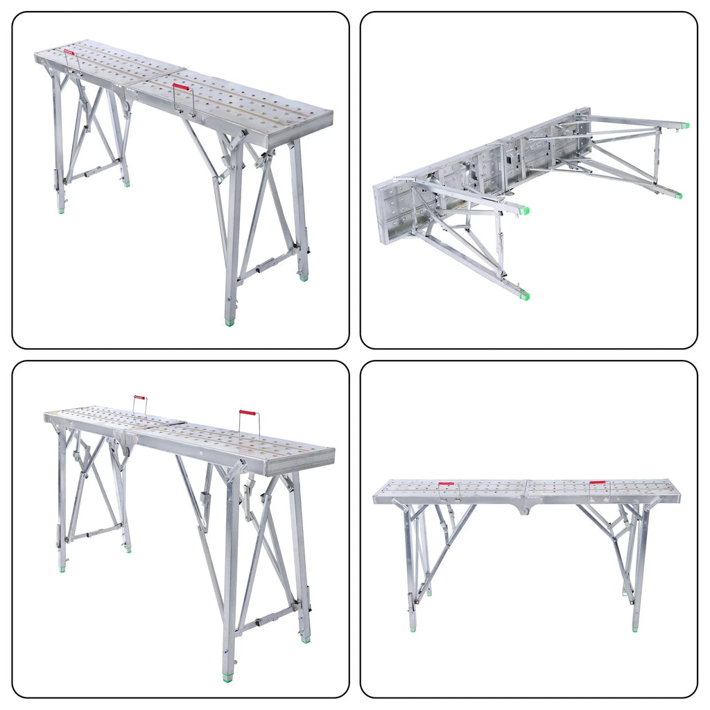 Portable Folding Scaffolding Platform Work Bench Ladder