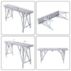 Portable Folding Scaffolding Platform Work Bench Ladder