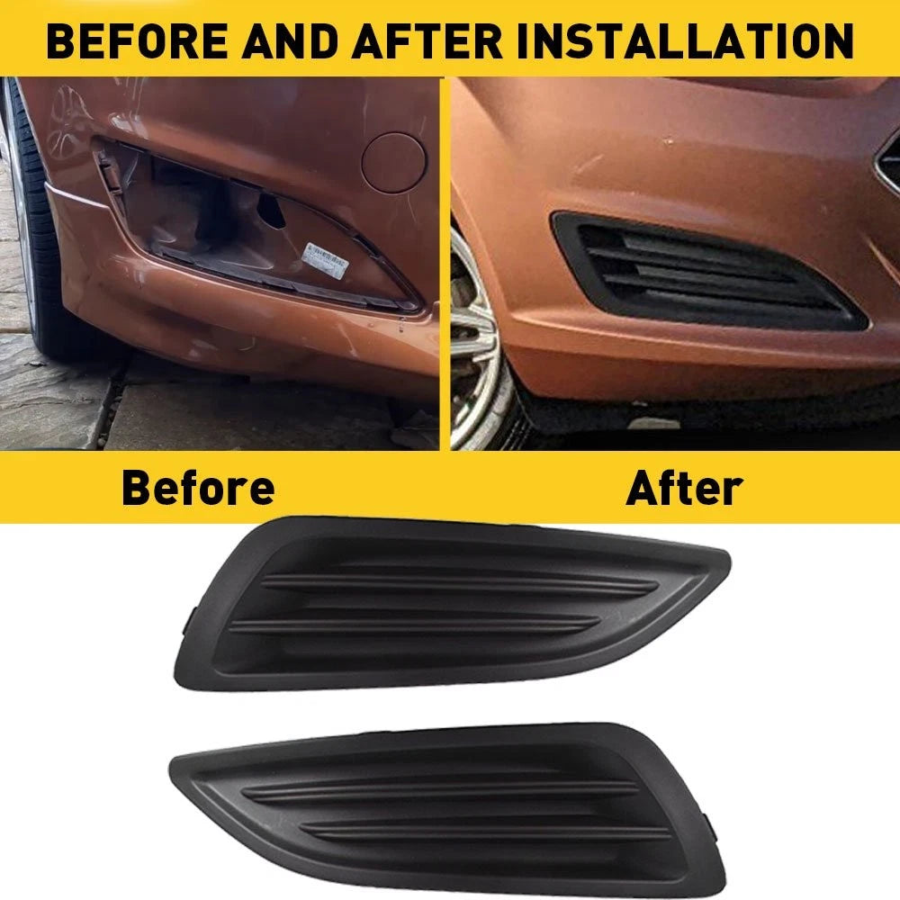 Fog Light Lamp Cover Pair for Ford Fiesta (2014–2019)