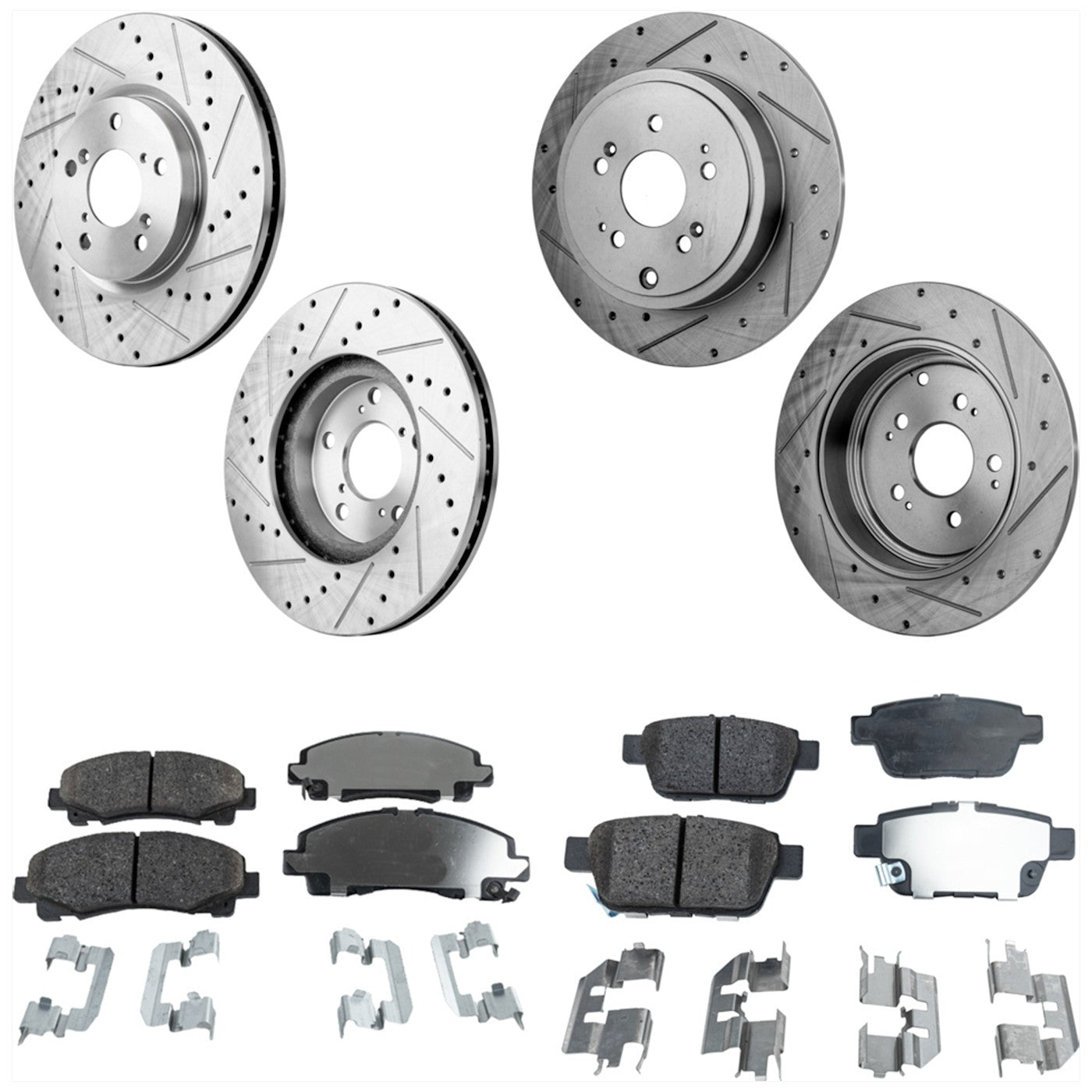 Disc Brake & Ceramic Pad Kit for Honda Ridgeline (2006–2011)