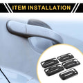 Set of 4 Exterior Door Handle Covers for Ford F-150 (2004–2014) Carbon Fiber
