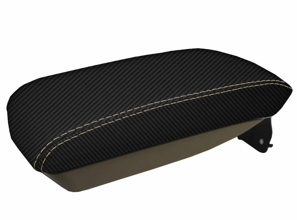 Console Lid Armrest Cover for Cadillac CTS (2008–2014) Carbon Fiber