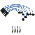 NGK Wire Set & Bosch 4 Double Platinum Spark Plugs for Mustang Ranger