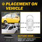 Exterior Door Handle for Chevrolet Aveo (2004–2011) Black