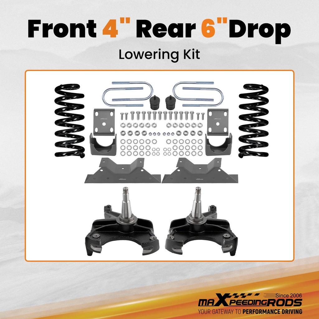 4" Front 6" Rear Lowering Springs for Chevrolet C10 (1973–1987)