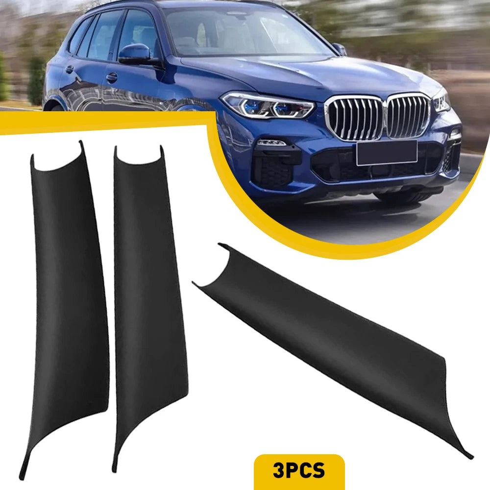 Set of 3 Inner Door Panel Handle Trim Covers for BMW X5 X6 (2008–2014)