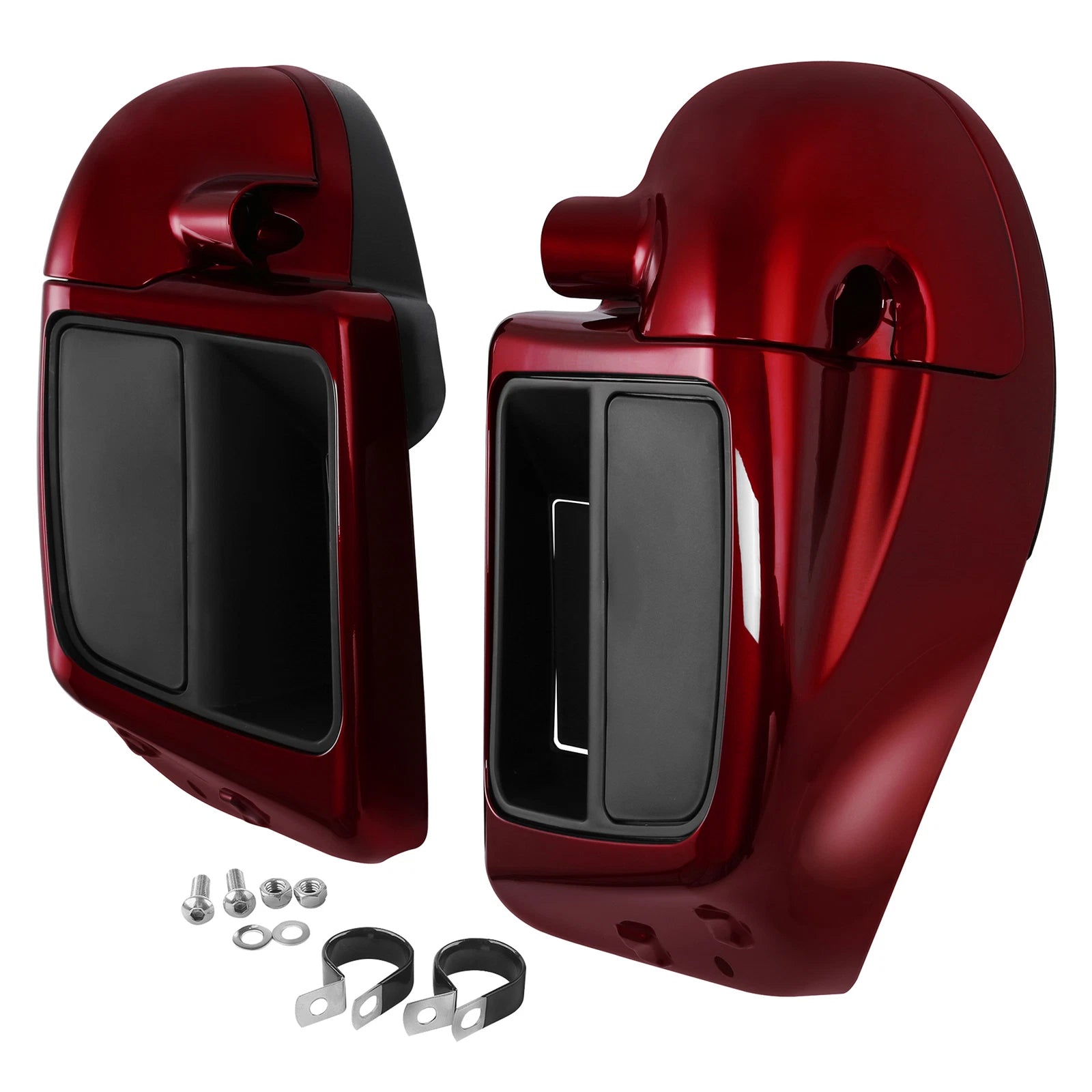 Lower Vented Leg Fairings for Harley Street Glide (2014–2025) Velocity Red Sunglo