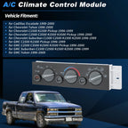 A/C Heater Climate Control Module 599-006 for Chevy GMC C/K 1500 2500 3500 (1995–2002)