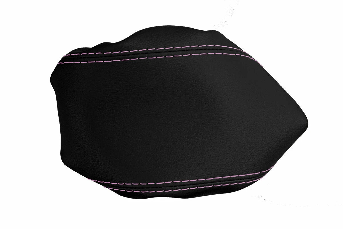 Console Lid Pull Over Cover Leather for Dodge Challenger (2008–2014) Pink Stitch