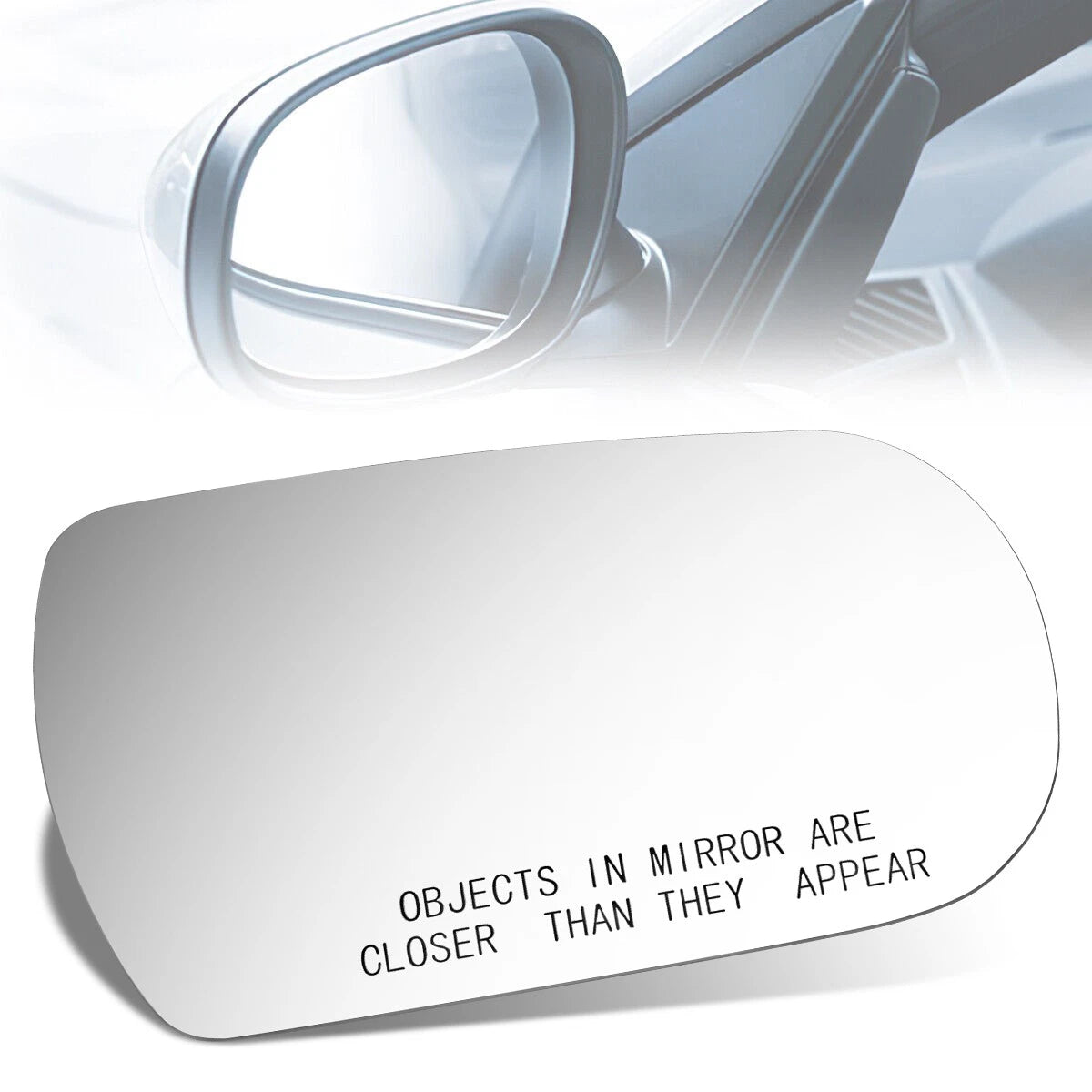 Side View Door Mirror Glass for Toyota Camry (1987–1991) - Convex Lens, Right
